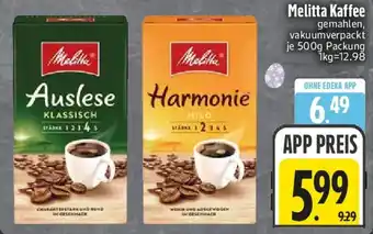 Edeka Melitta Kaffee Angebot