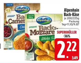 Edeka Alpenhain Back-Käse Angebot