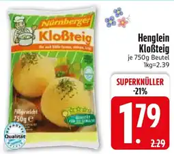 Edeka Henglein Kloẞteig Angebot