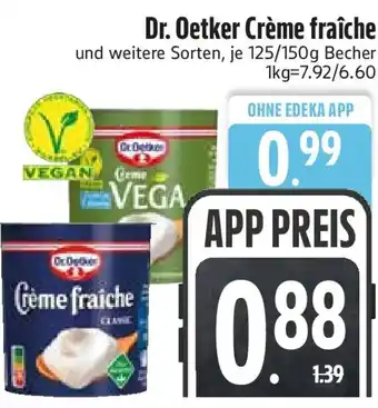 Edeka Dr. Oetker Crème fraîche Angebot