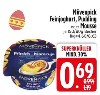 Edeka Mövenpick Feinjoghurt, Pudding oder Mousse Angebot