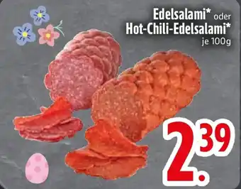 Edeka Edelsalami oder Hot-Chili-Edelsalami Angebot