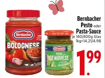 Edeka Bernbacher Pesto oder Pasta-Sauce Angebot