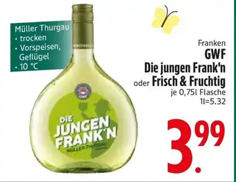 Edeka Franken GWF Die jungen Frank'n oder Frisch & Fruchtig Angebot