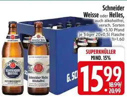 Edeka Schneider Weisse oder Helles Angebot