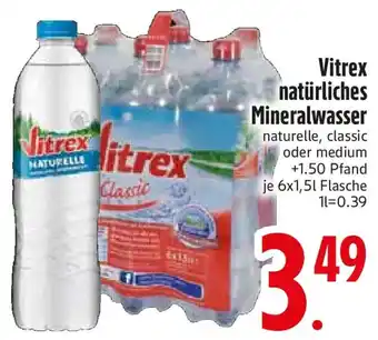 Edeka Vitrex natürliches Mineralwasser Angebot