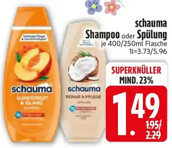 Edeka schauma Shampoo oder Spülung Angebot