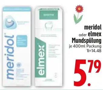 Edeka meridol oder elmex Mundspülung Angebot