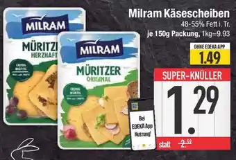 E-Center Milram Käsescheiben Angebot