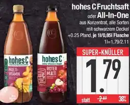 E-Center hohes C Fruchtsaft oder All-In-One Angebot