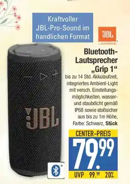 E-Center JBL Bluetooth- Lautsprecher ,Grip 1" Angebot