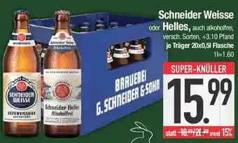 E-Center Schneider Weisse oder Helles Angebot
