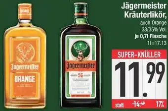 E-Center Jägermeister Kräuterlikör Angebot