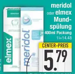 E-Center meridol oder elmex Mundspülung Angebot
