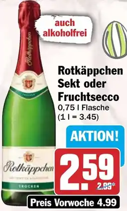 HIT Rotkäppchen Sekt oder Fruchtsecco Angebot