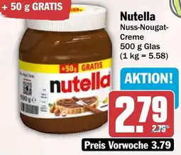 HIT Nutella Nuss-Nougat Creme Angebot