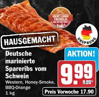 HIT Deutsche marinierte Spareribs vom Schwein Angebot