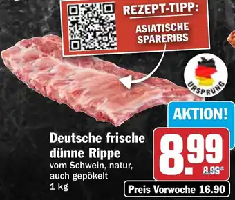 HIT Deutsche frische dünne Rippe Angebot