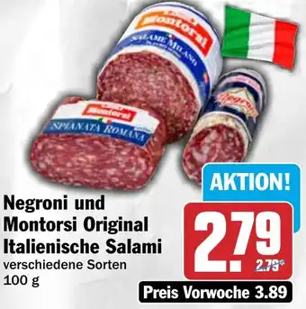 HIT Negroni und Montorsi Original Italienische Salami Angebot