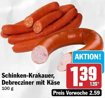 HIT Schinken-Krakauer, Debrecziner mit Käse Angebot
