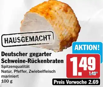 HIT Deutscher gegarter Schweine-Rückenbraten Angebot