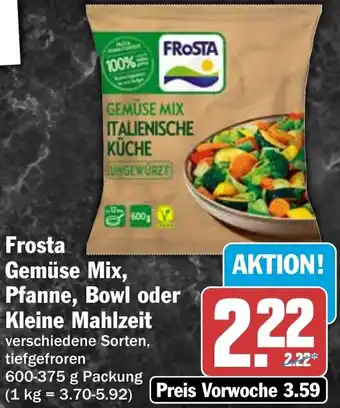 HIT Frosta Gemüse Mix, Pfanne, Bowl oder Kleine Mahlzeit Angebot