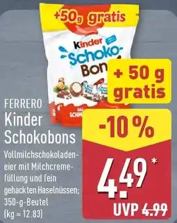 Aldi Nord FERRERO Kinder Schokobons Angebot
