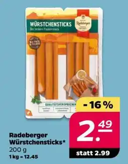 NETTO Radeberger Würstchensticks Angebot