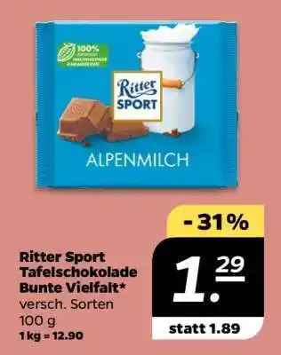 Netto Ritter Sport Tafelschokolade Bunte Vielfalt Angebot