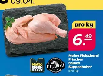 Netto Meine Fleischerei Frisches halbes Suppenhuhn Angebot