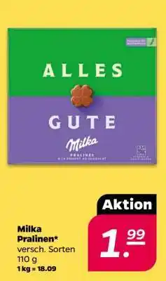 NETTO Milka Pralinen Angebot