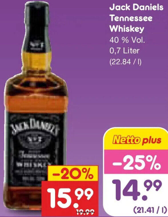 Stilvolle Jack Daniels Netto Bild