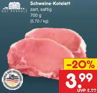 Netto Marken-Discount GUT PONHOLZ Schweine-Kotelett Angebot