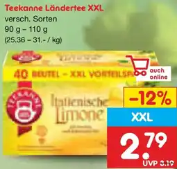 Netto Marken-Discount Teekanne Ländertee XXL Angebot