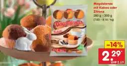 Netto Marken-Discount Magdalenas mit Kakao oder Zitrone Angebot
