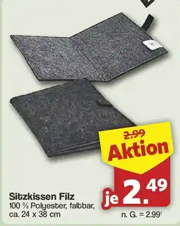 Famila Nord West Sitzkissen Filz Angebot