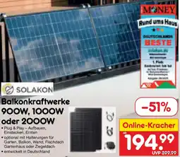 Netto Marken-Discount SOLAKON Balkonkraftwerke 900W, 100OW oder 2000W Angebot