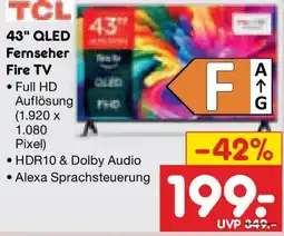 Netto Marken-Discount TCL 43" OLED Fernseher Fire TV Angebot