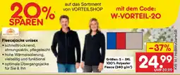 Netto Marken-Discount Fleecejacke unisex Angebot