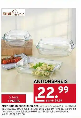 Möbel Heinrich Bohemia Cristal Brat- Und Backschalen-set Angebot