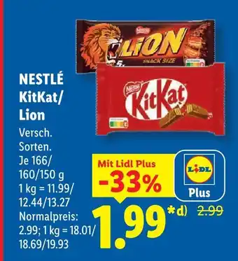 Lidl Nestlé kitkat Angebot