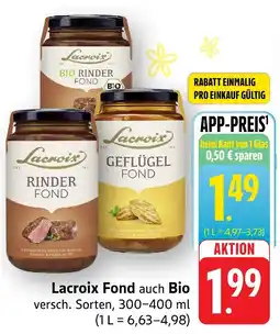 Edeka Lacroix bio rinder fond Angebot