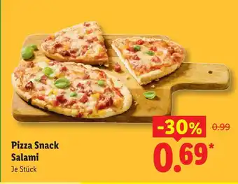 Lidl Pizza snack salami Angebot