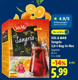 Lidl Sol & mar sangria Angebot