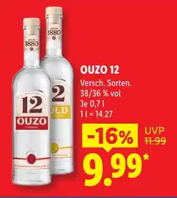 Lidl Ouzo 12 original Angebot