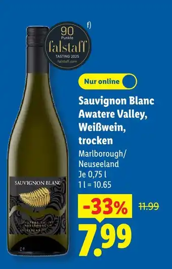 Lidl Sauvignon blanc awatere valley Angebot
