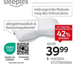 XXXLutz Sleeptex nackenstützkissen „manaus“ Angebot