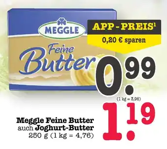 E-Center Meggle feine butter Angebot