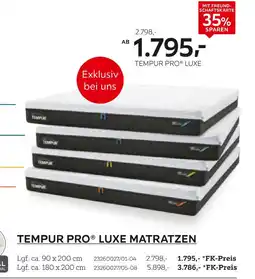 XXXLutz Tempur pro luxe matratzen Angebot