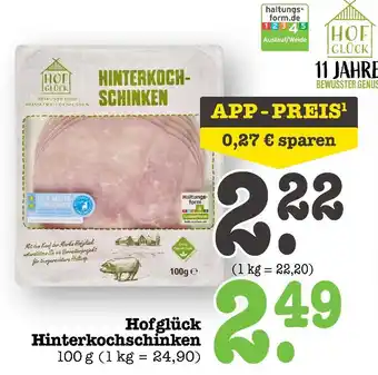 E-Center Hofglück hinterkochschinken Angebot